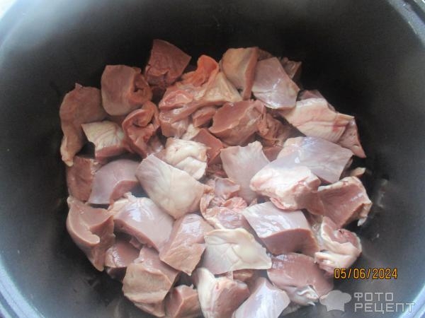 Рецепт: Сердце с картофелем в сметанном соусе - тушеное Рецепт: Сердце с картофелем в сметанном соусе - тушеное