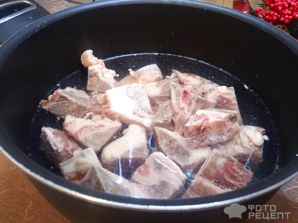 Рецепт: Щи из говядины и квашеной капусты - со сметанной заливкой Рецепт: Щи из говядины и квашеной капусты - со сметанной заливкой