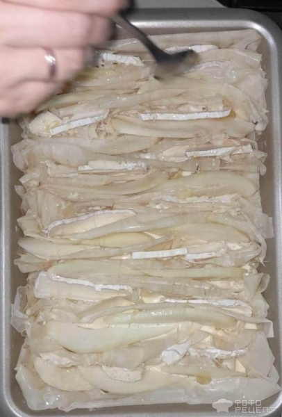 Рецепт: Слоеный сырный пирог из теста "Фило" - Пирог из теста "Фило" с грушей и сыром бри Рецепт: Слоеный сырный пирог из теста "Фило" - Пирог из теста "Фило" с грушей и сыром бри