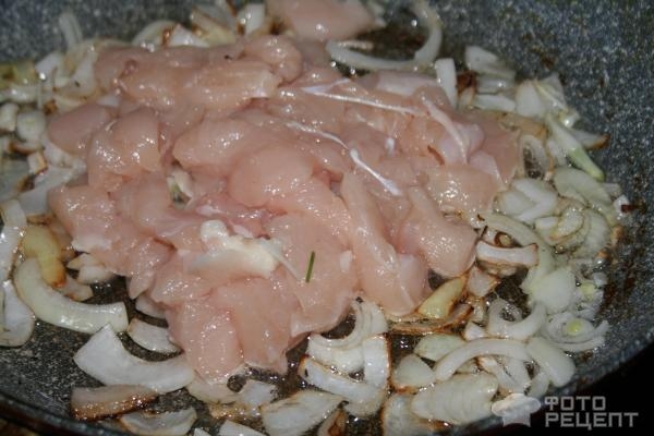 Рецепт: Соте из баклажан - с курицей и овощами Рецепт: Соте из баклажан - с курицей и овощами