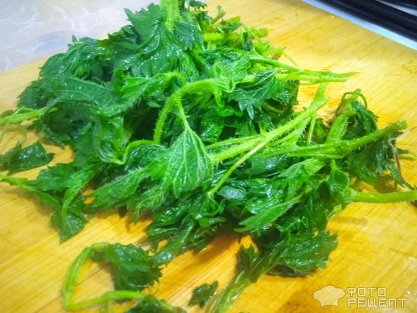 Рецепт: Суп из крапивы - с яйцом, на говяжьем бульоне