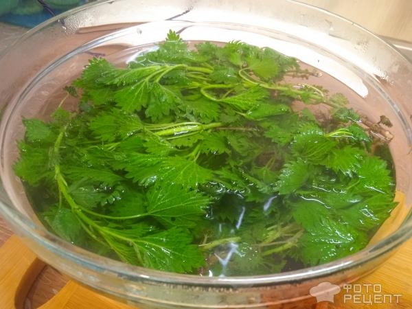 Рецепт: Суп из крапивы - с яйцом, на говяжьем бульоне