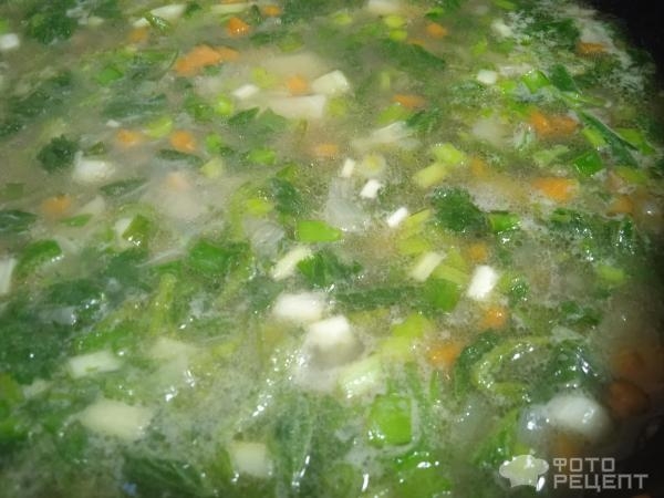 Рецепт: Суп из крапивы - с яйцом, на говяжьем бульоне