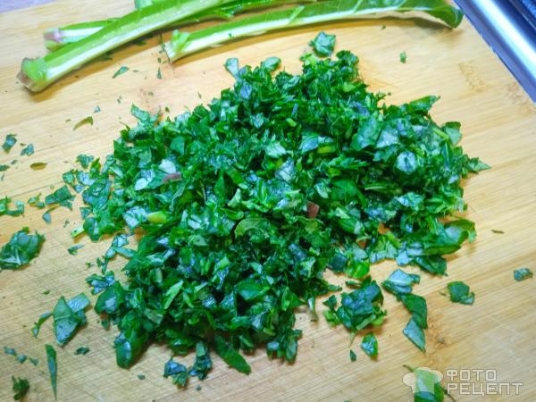 Рецепт: Суп летний из ревеня - и стебли и листья