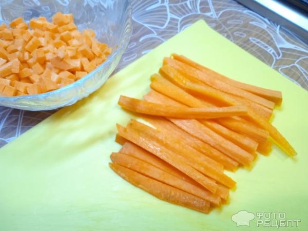 Рецепт: Суп-пюре из кабачка - с колбасой