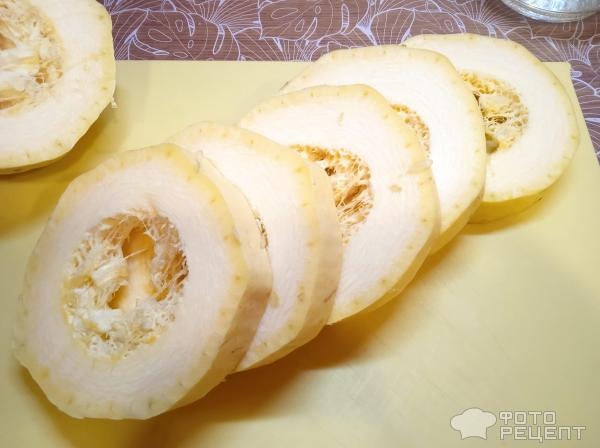 Рецепт: Суп-пюре из кабачка - с колбасой