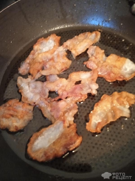 Рецепт: Суп пюре - Тыквенный суп с кабачком и беконом