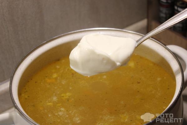 Рецепт: Суп с креветками и сыром - со сливками Рецепт: Суп с креветками и сыром - со сливками