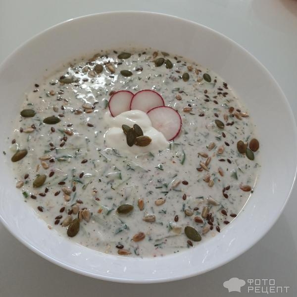 Рецепт: Суп "Таратор" - Болгарский вариант окрошки: холодный летний суп Таратор. Необычное и безумно вкусное сочетание ингредиентов. Рецепт: Суп "Таратор" - Болгарский вариант окрошки: холодный летний суп Таратор. Необычное и безумно вкусное сочетание ингредиентов.