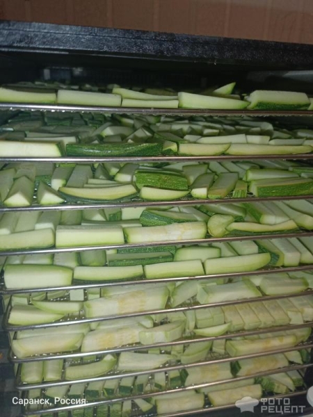 Рецепт: Сушеные кабачки Заготовка в Дигидраторе - Кабачки, как приправа, чипсы, на хранение Рецепт: Сушеные кабачки Заготовка в Дигидраторе - Кабачки, как приправа, чипсы, на хранение