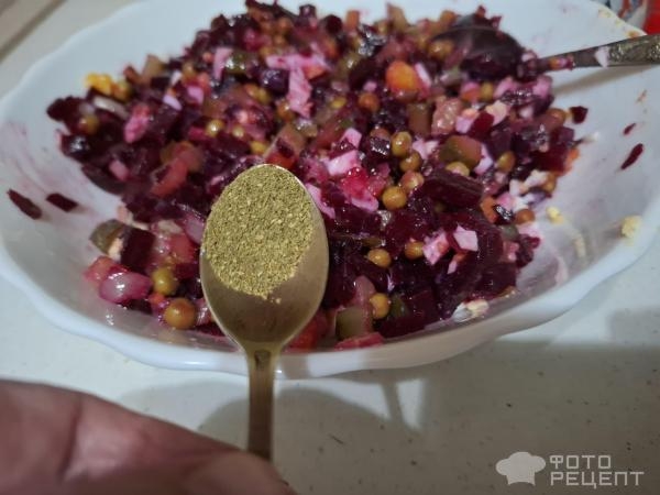 Рецепт: Свекольный салат с яйцами и горошком - В моем исполнении. Рецепт: Свекольный салат с яйцами и горошком - В моем исполнении.