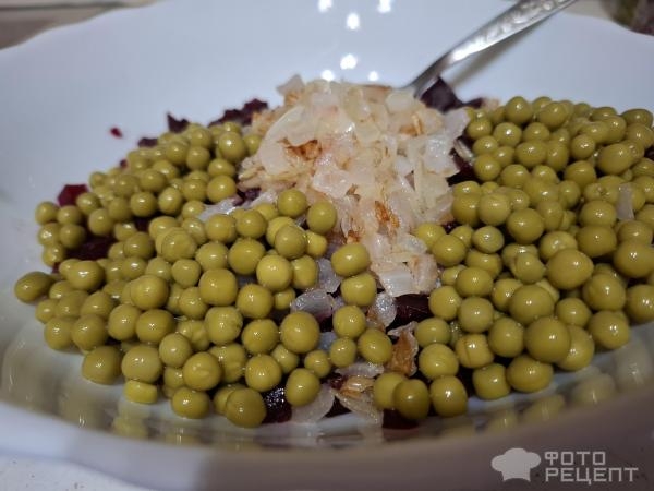 Рецепт: Свекольный салат с яйцами и горошком - В моем исполнении. Рецепт: Свекольный салат с яйцами и горошком - В моем исполнении.