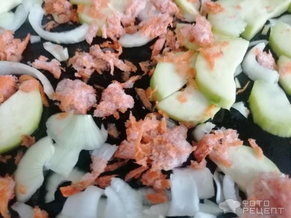 Рецепт: Свинина, запеченная в духовке с рисом и овощами - с томатным соусом Рецепт: Свинина, запеченная в духовке с рисом и овощами - с томатным соусом