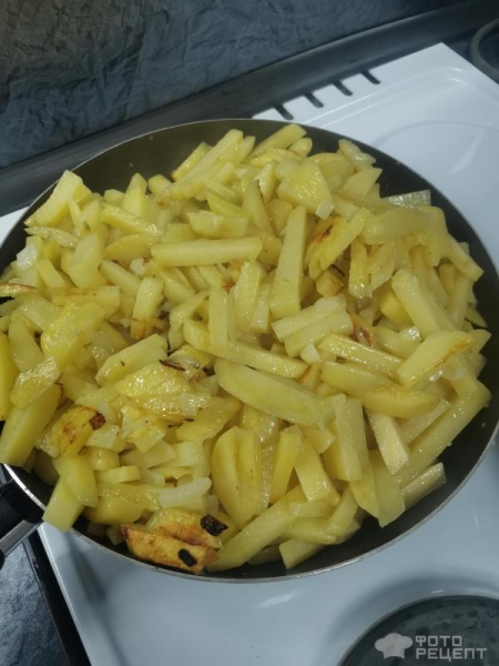 Рецепт: Свинина жареная с картошкой - Простой рецепт румяной картошки с мясом Рецепт: Свинина жареная с картошкой - Простой рецепт румяной картошки с мясом