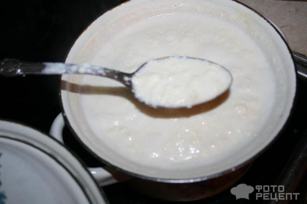 Рецепт: Сыр домашний - Из молока и сметаны Рецепт: Сыр домашний - Из молока и сметаны