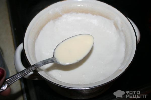 Рецепт: Сыр домашний - Из молока и сметаны Рецепт: Сыр домашний - Из молока и сметаны