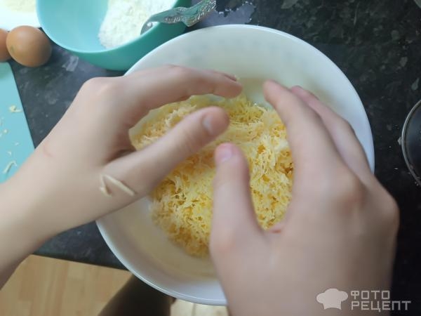 Рецепт: Сырные шарики - По-домашнему Рецепт: Сырные шарики - По-домашнему