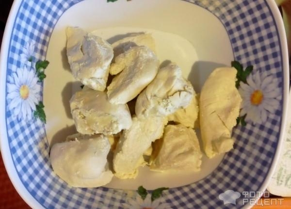 Рецепт: Сытный салат из фасоли - С красной фасолью и куриной грудкой. Рецепт: Сытный салат из фасоли - С красной фасолью и куриной грудкой.