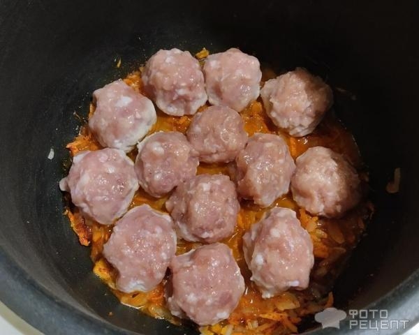 Рецепт: Тефтели в мультиварке из утки и курицы - с паприкой, без томата Рецепт: Тефтели в мультиварке из утки и курицы - с паприкой, без томата