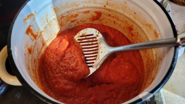 Рецепт: Томатная паста - лёгкий способ Рецепт: Томатная паста - лёгкий способ