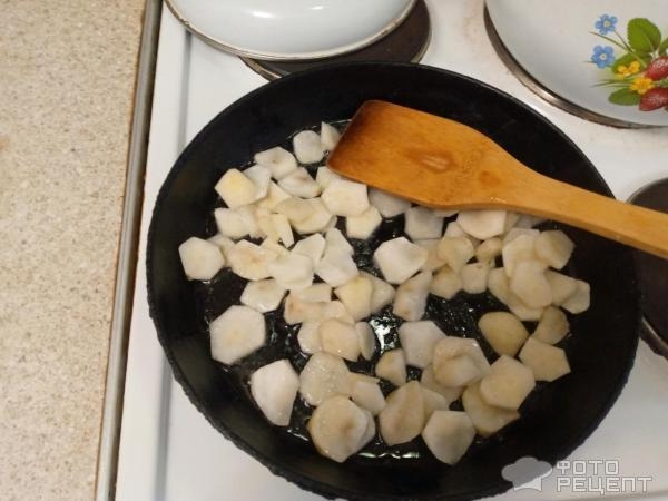 Рецепт: Топенамбур жареный с тыквенными семечками - По-домашнему Рецепт: Топенамбур жареный с тыквенными семечками - По-домашнему