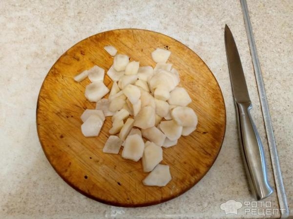 Рецепт: Топенамбур жареный с тыквенными семечками - По-домашнему Рецепт: Топенамбур жареный с тыквенными семечками - По-домашнему