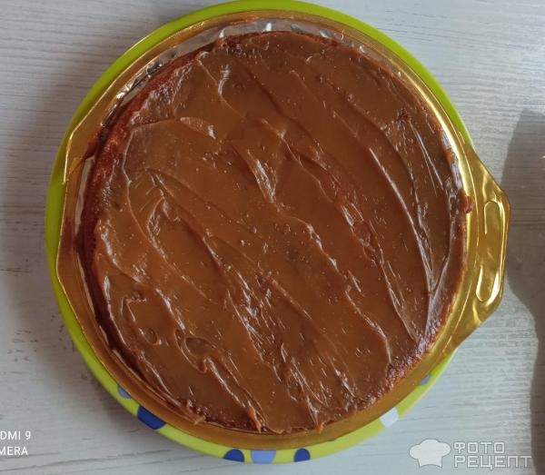 Рецепт: Торт из готовых коржей "Ванильный" - с варёной сгущёнкой Рецепт: Торт из готовых коржей "Ванильный" - с варёной сгущёнкой