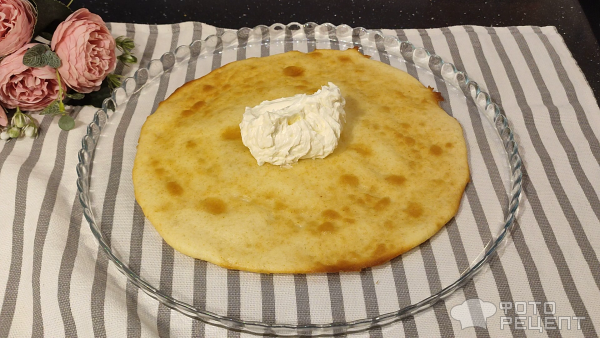 Рецепт: Торт "Молочная девочка" - с клубникой и кремом чиз Рецепт: Торт "Молочная девочка" - с клубникой и кремом чиз