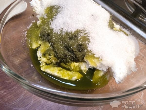 Рецепт: Тортик на сковородке - с творогом и щавелем