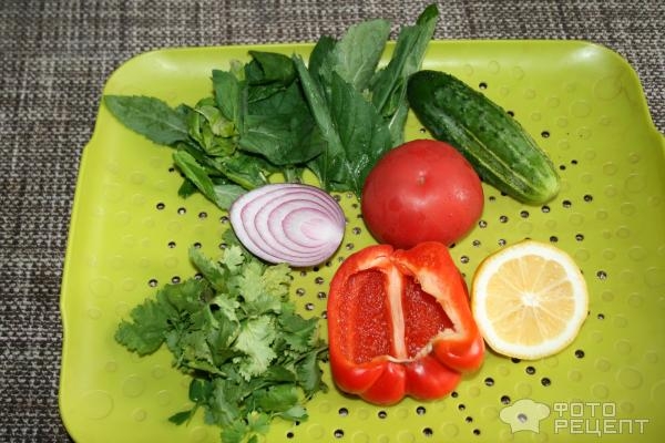 Рецепт: Турецкий салат - С кускусом, овощами и зеленью Рецепт: Турецкий салат - С кускусом, овощами и зеленью