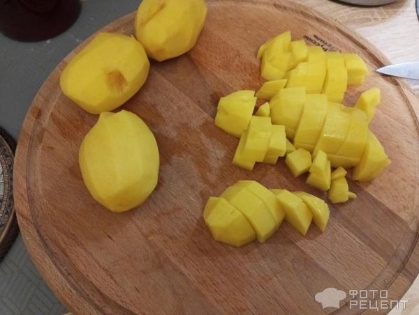 Рецепт: Тушенная картошка с белокочанная капустой и томатной пастой - Быстрое и сытное блюдо Рецепт: Тушенная картошка с белокочанная капустой и томатной пастой - Быстрое и сытное блюдо