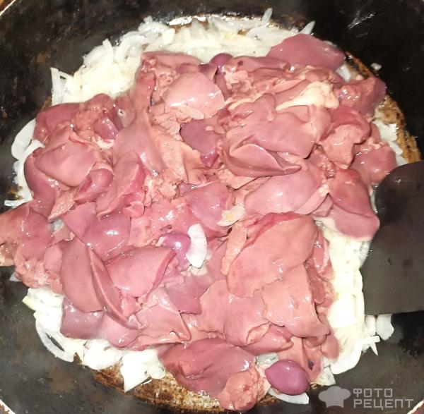 Рецепт: Тушенная куриная печень - Нежная куриная печень с классическим вкусом Рецепт: Тушенная куриная печень - Нежная куриная печень с классическим вкусом