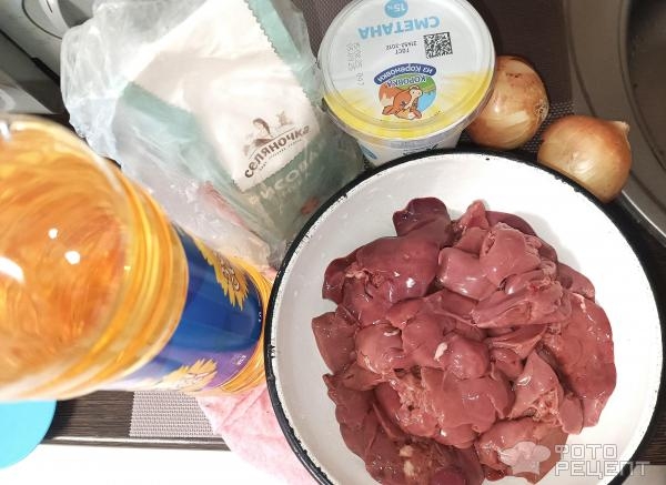 Рецепт: Тушенная куриная печень - Нежная куриная печень с классическим вкусом Рецепт: Тушенная куриная печень - Нежная куриная печень с классическим вкусом