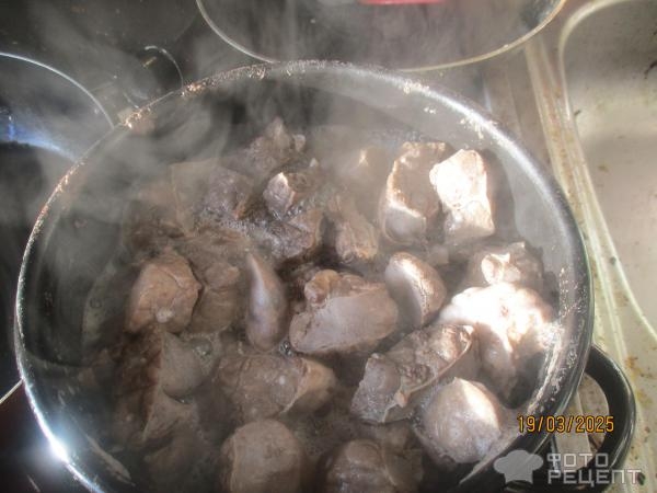 Рецепт: Тушенный картофель с легкими - экономно и вкусно