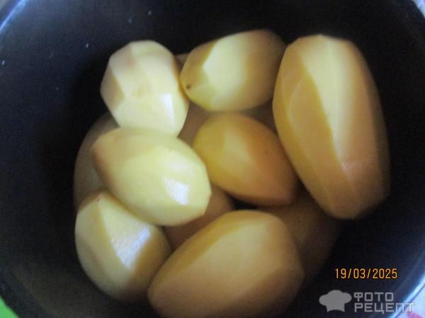 Рецепт: Тушенный картофель с легкими - экономно и вкусно