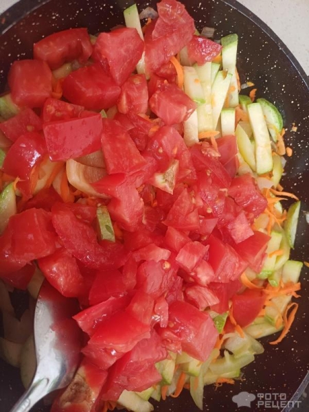 Рецепт: Тушеные овощи с яйцом - Просто и вкусно.