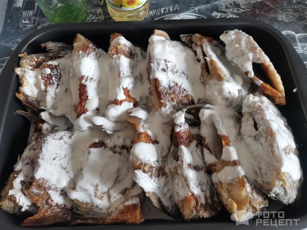 Рецепт: Тушеный лещ - В сметане Рецепт: Тушеный лещ - В сметане