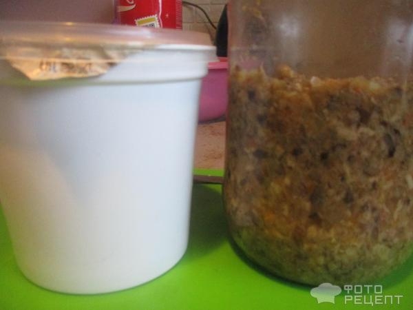 Рецепт: Творожная закуска - с грибной икрой