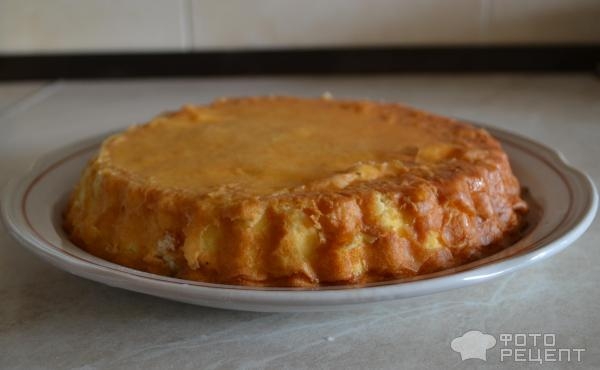 Рецепт: Творожная запеканка без муки и манки - С яблоками, корицей и медом