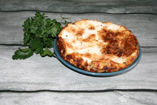 Рецепт: Творожная запеканка из лаваша - не сладкая