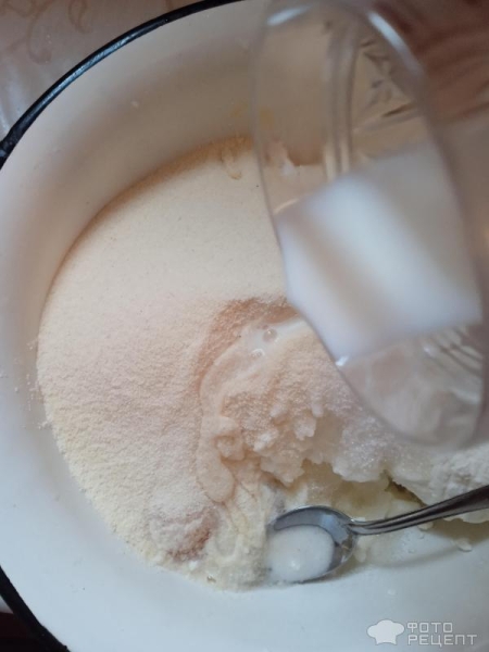 Рецепт: Творожная запеканка с манкой - Запеканка моего детства Рецепт: Творожная запеканка с манкой - Запеканка моего детства