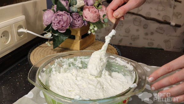 Рецепт: Творожная запеканка "Воздушная" - с вишней Рецепт: Творожная запеканка "Воздушная" - с вишней