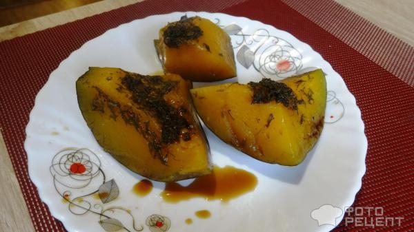 Рецепт: Тыква пряная кусочками - Подойдёт к мясу и как самостоятельное блюдо. Рецепт: Тыква пряная кусочками - Подойдёт к мясу и как самостоятельное блюдо.