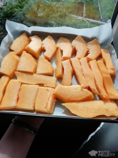 Рецепт: Тыква, запеченная со специями - легкая и приятная закуска Рецепт: Тыква, запеченная со специями - легкая и приятная закуска