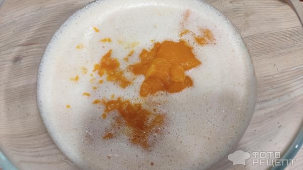 Рецепт: Тыквенные блины - на кипятке Рецепт: Тыквенные блины - на кипятке