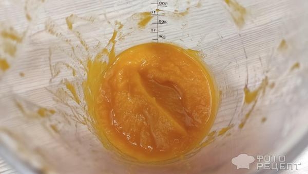 Рецепт: Тыквенные блины - на кипятке Рецепт: Тыквенные блины - на кипятке