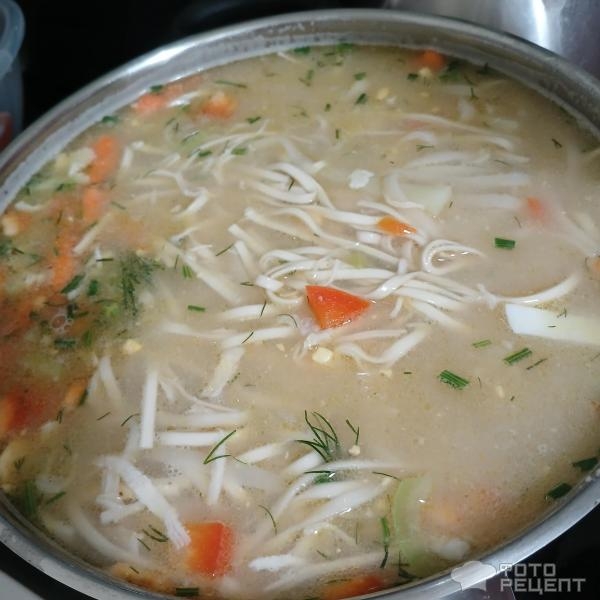 Рецепт: Удон с овощами и курицей - Суп с лапшой удон с курицей, яйцом и овощами. Ужин в азиатском стиле. Рецепт: Удон с овощами и курицей - Суп с лапшой удон с курицей, яйцом и овощами. Ужин в азиатском стиле.