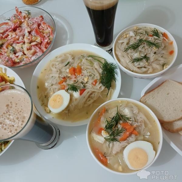 Рецепт: Удон с овощами и курицей - Суп с лапшой удон с курицей, яйцом и овощами. Ужин в азиатском стиле. Рецепт: Удон с овощами и курицей - Суп с лапшой удон с курицей, яйцом и овощами. Ужин в азиатском стиле.