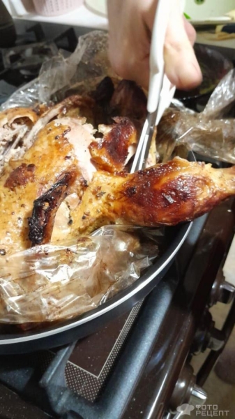 Рецепт: Утка в рукаве с яблоками - По-домашнему Рецепт: Утка в рукаве с яблоками - По-домашнему