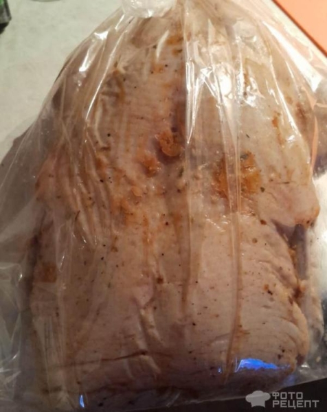 Рецепт: Утка в рукаве с яблоками - По-домашнему Рецепт: Утка в рукаве с яблоками - По-домашнему